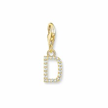 Thomas Sabo Damen Zirkonia Charm Buchstabe D Gelbgold 1967-414-14 Thomas Sabo Damen Zirkonia Charm Buchstabe D Gelbgold 1967-414-14