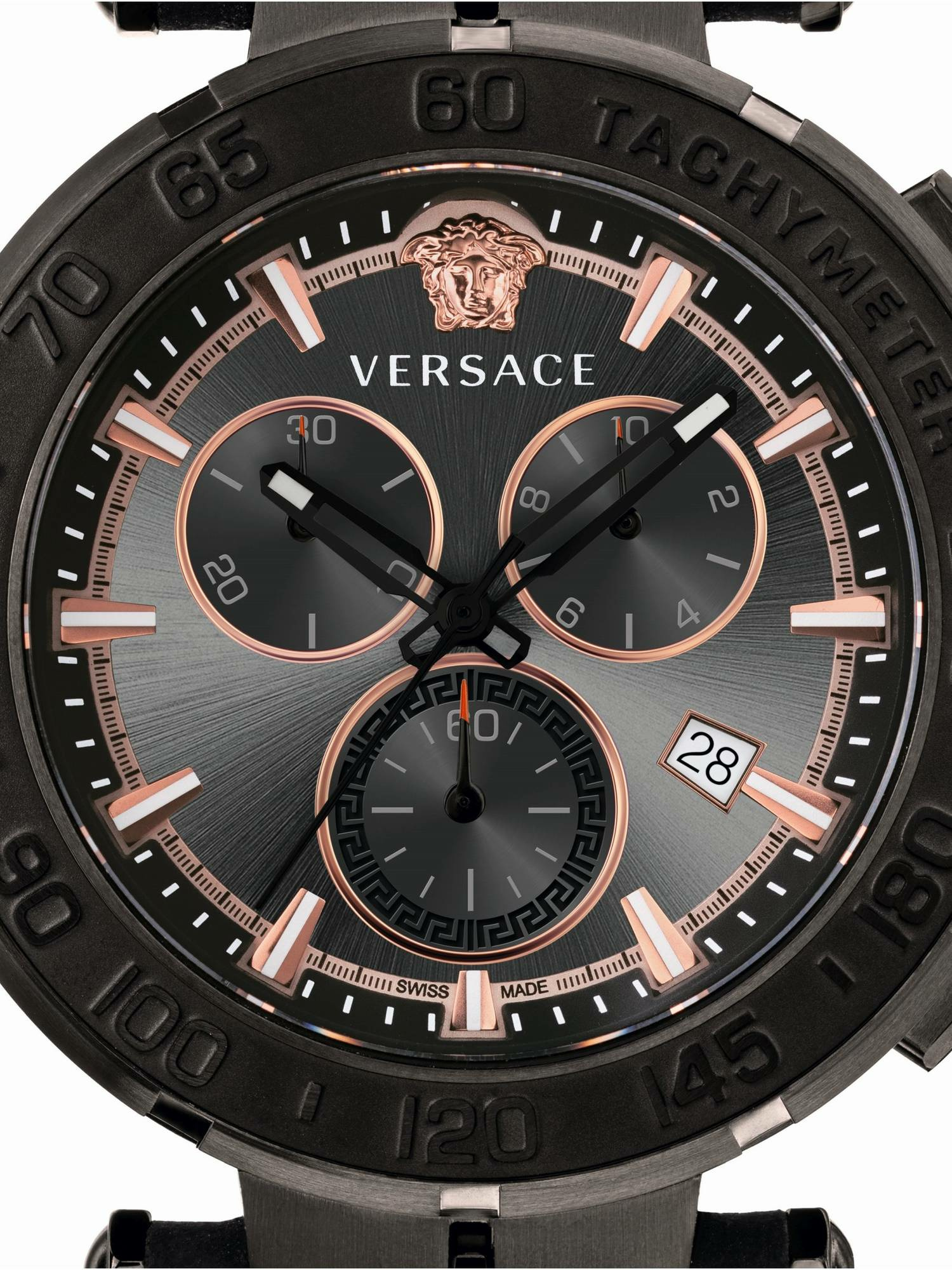 Versace Herren Armbanduhr Greca Chrono 45 mm Datum, Chronograph, Tachymeter Arm... – Bild 2