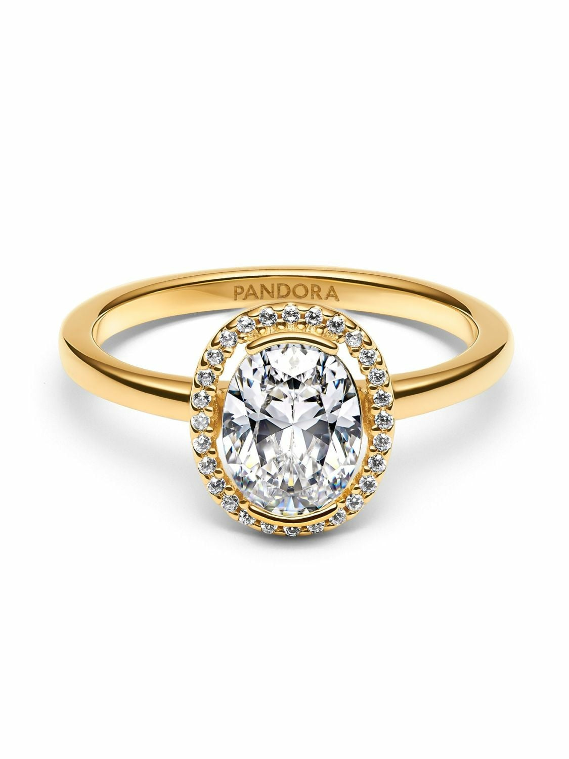 Pandora Damen-Ring Ovaler Funkelnder Heiligenschein 163802C01-54 – Bild 2