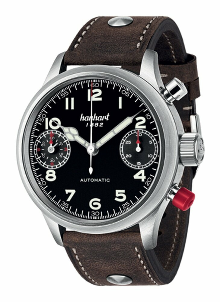 Hanhart Pioneer TwinDicator mit Lederband 730.210-0010 Hanhart Pioneer TwinDicator mit Lederband 730.210-0010