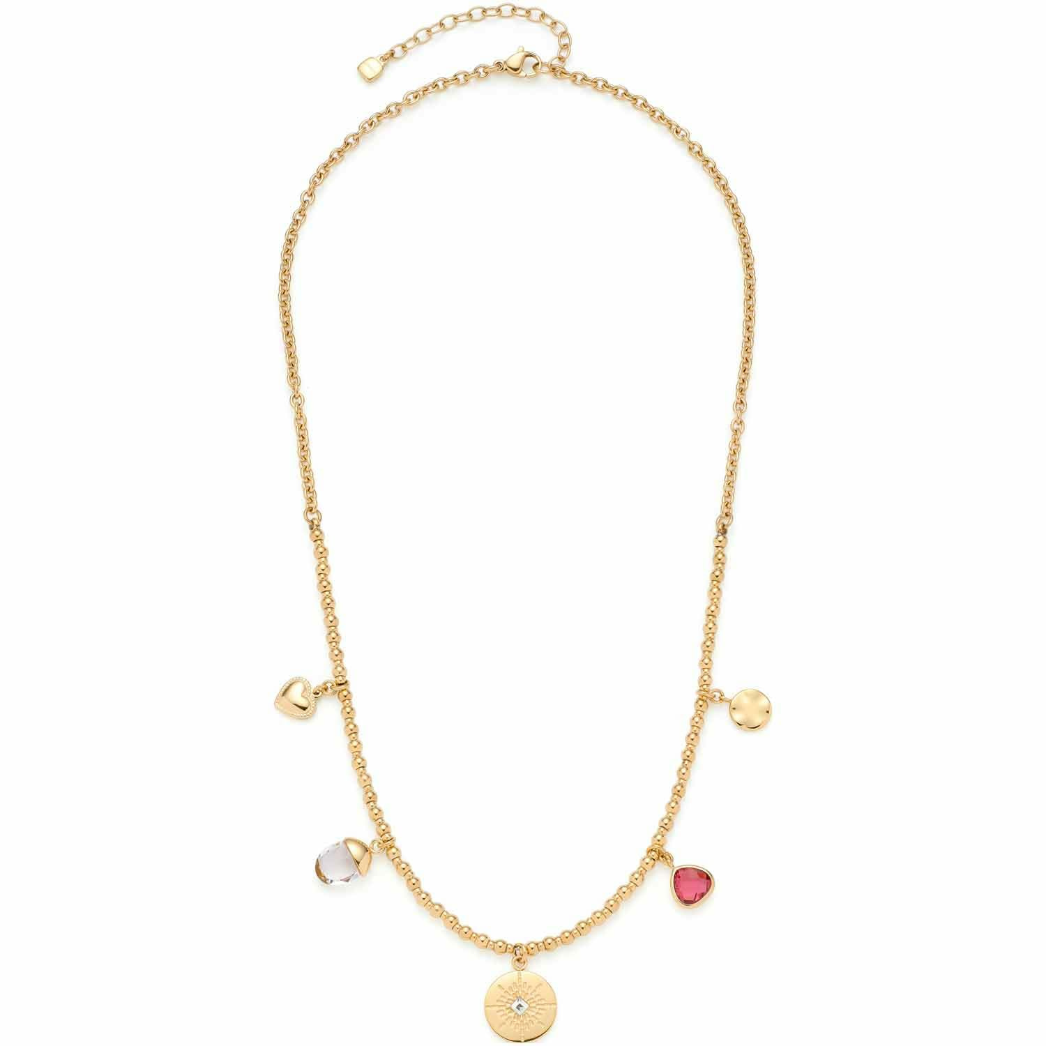 Leonardo Damen Halskette Giselle mit Mini Charm Anhängern Gelbgold 023214 – Bild 2