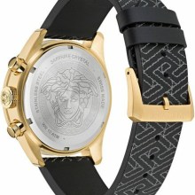 Versace Herren Armbanduhr 43 mm Armband Lederarmband schwarz GRECA DOME CHRONO ... Versace Herren Armbanduhr 43 mm Armband Lederarmband schwarz GRECA DOME CHRONO ...