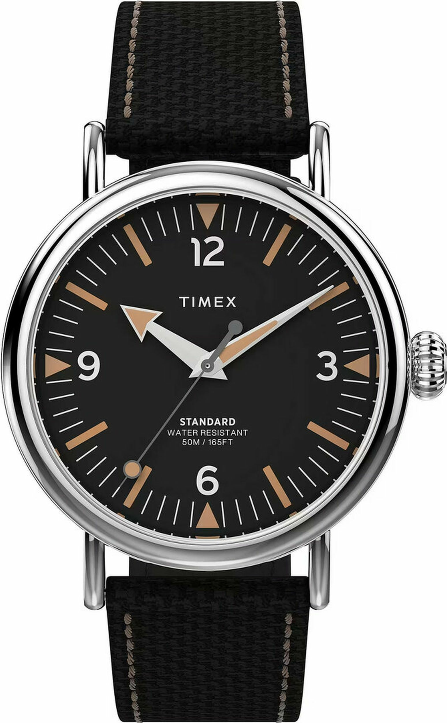 Timex Armbanduhr Herren Waterbury Standard Silber/Schwarz TW2V44000UK Timex Armbanduhr Herren Waterbury Standard Silber/Schwarz TW2V44000UK