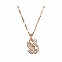 Swarovski Damen Halskette Iconic Swan Rosegold 5647555 Swarovski Damen Halskette Iconic Swan Rosegold 5647555