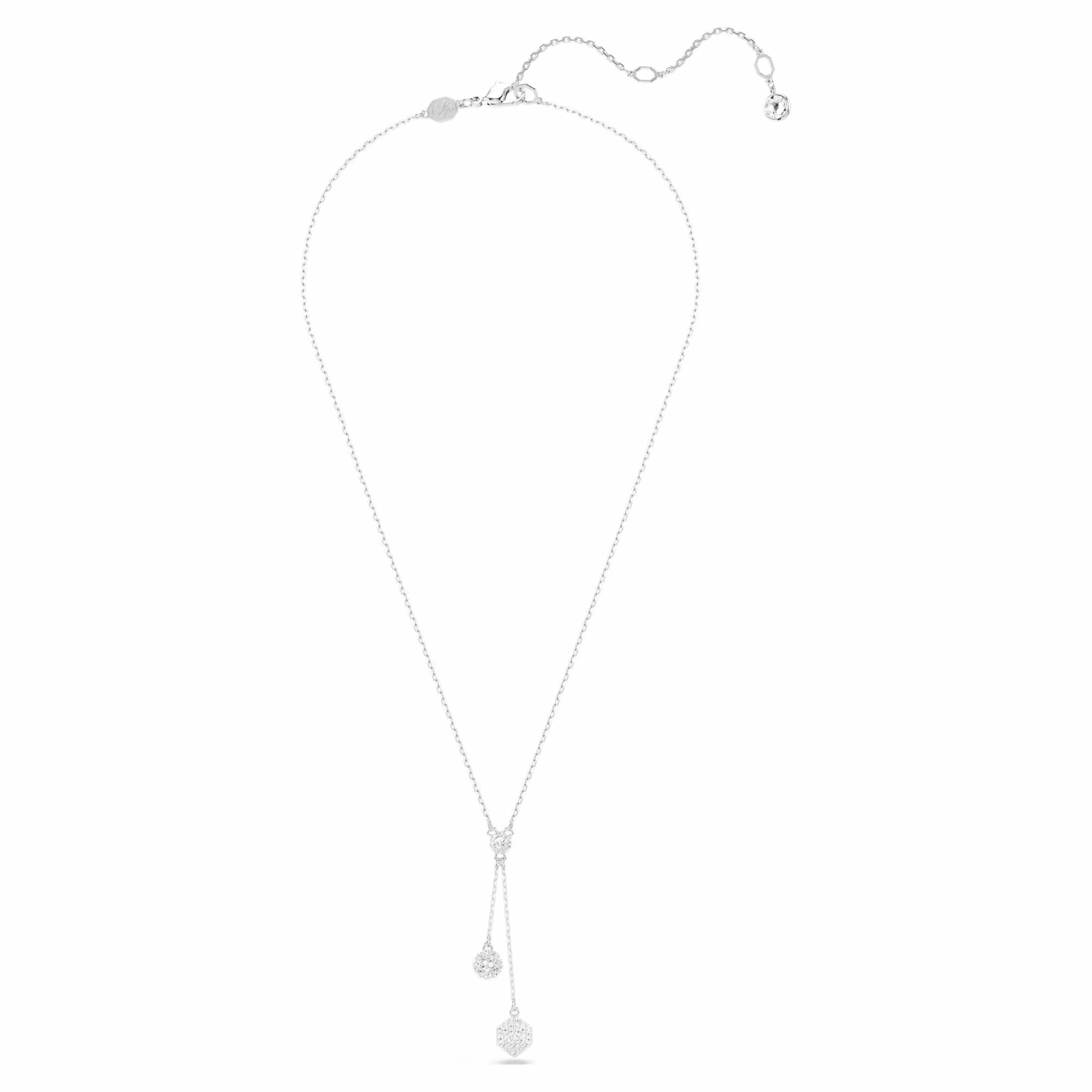Swarovski Halskette Damen Dextera Y Pendant Sphere and Cube weiß rhodiniert 5693... – Bild 2