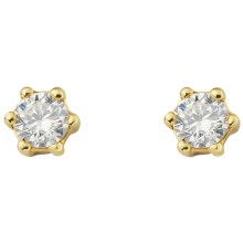 0.1 ct  Diamant Brillant Ohrringe   Ohrstecker aus 585 Gelbgold 0.1 ct  Diamant Brillant Ohrringe   Ohrstecker aus 585 Gelbgold