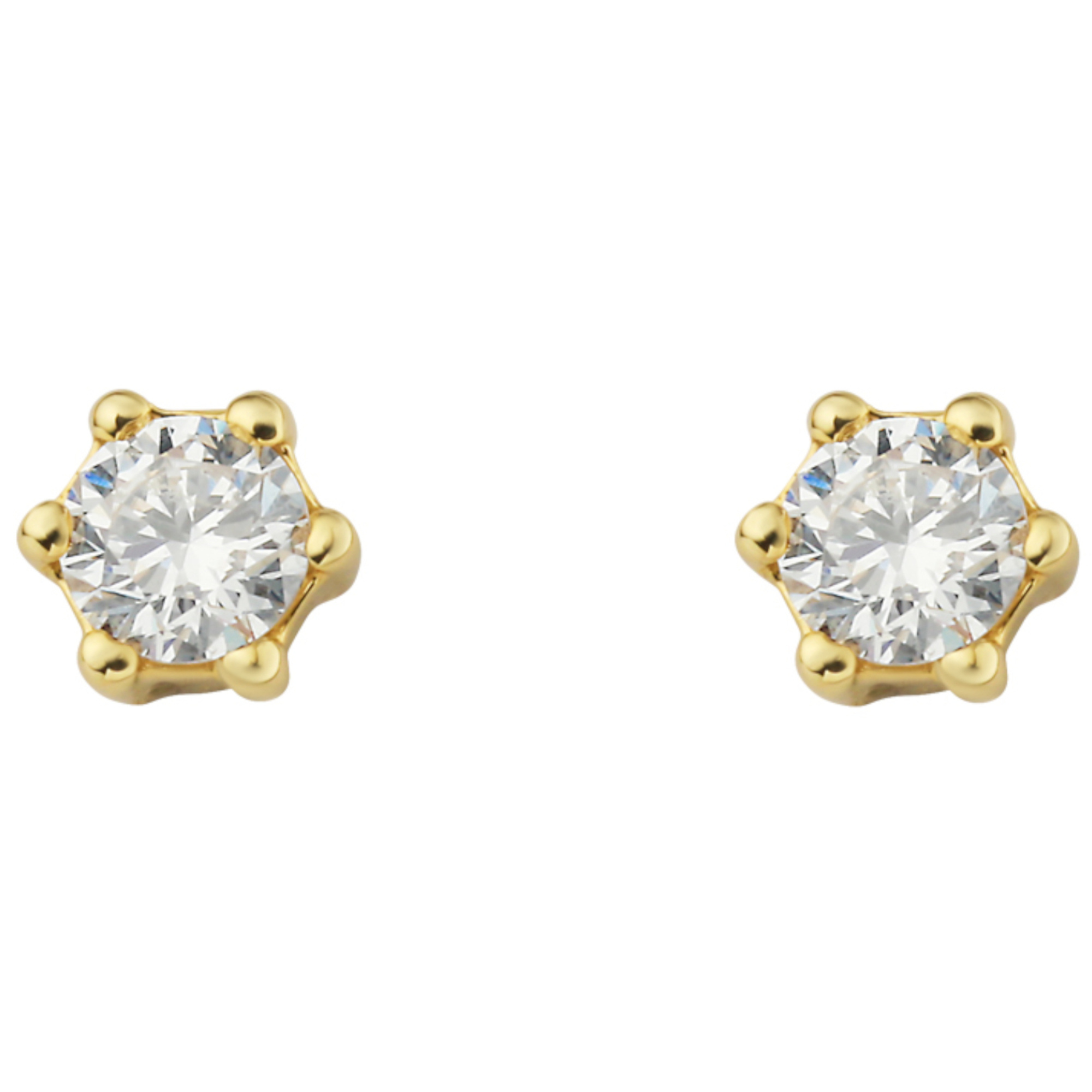 0.1 ct  Diamant Brillant Ohrringe   Ohrstecker aus 585 Gelbgold 0.1 ct  Diamant Brillant Ohrringe   Ohrstecker aus 585 Gelbgold