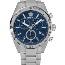 Versace Uhr Herren V-Code Chrono Blau VE0CA0124 Versace Uhr Herren V-Code Chrono Blau VE0CA0124