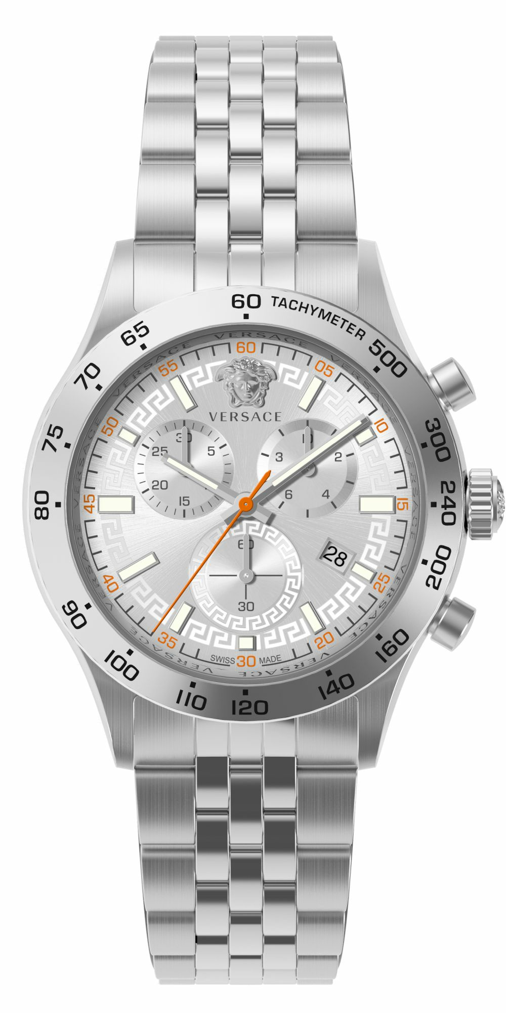 Versace Armbanduhr Unisex Hellenyium Chrono Silber VE2U01325 – Bild 2