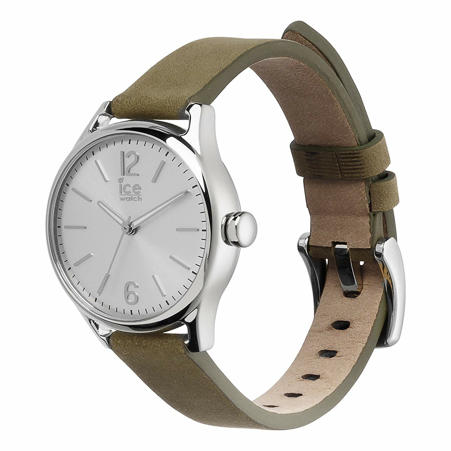 Ice‑Watch Damen Armbanduhr Ice Time Small Khaki/Silberfarben 013070 – Bild 2