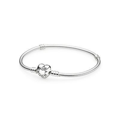 Armband Herzverschl. snake chain – Bild 2