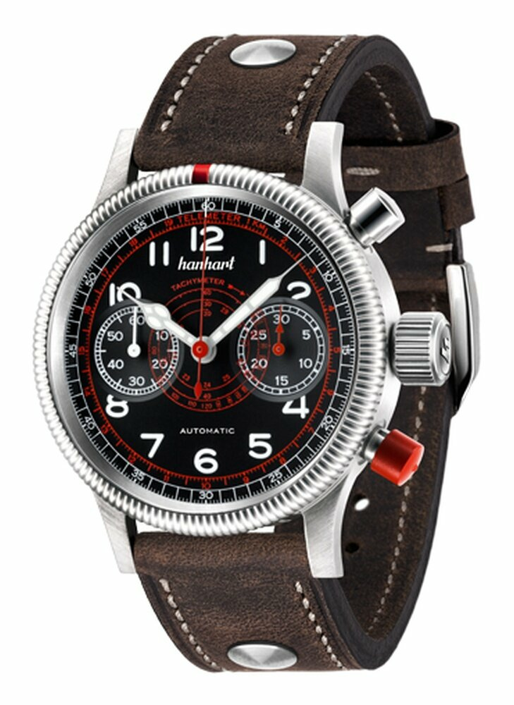 Hanhart Pioneer TachyTele mit Lederband 712.210-0010 Hanhart Pioneer TachyTele mit Lederband 712.210-0010