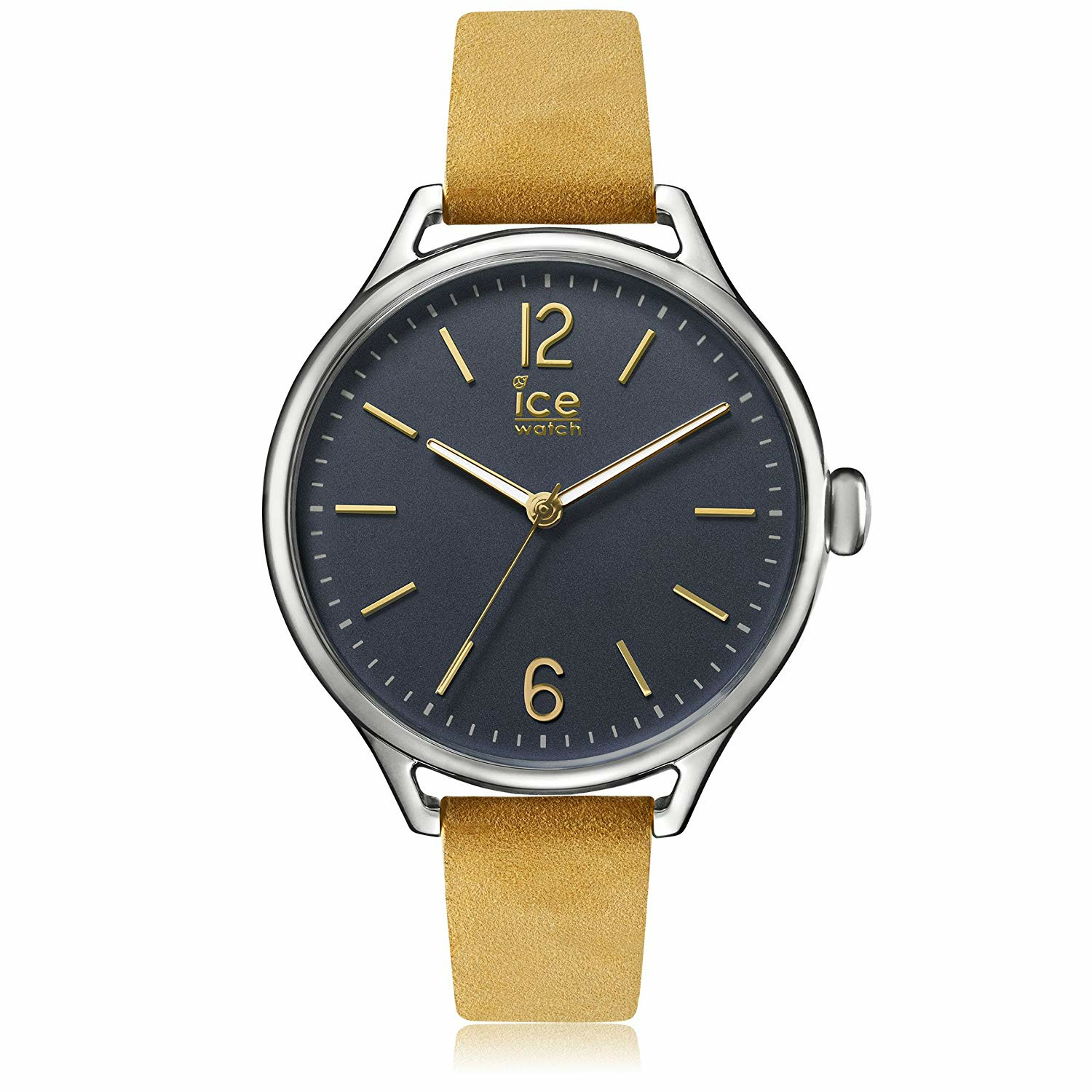 Ice-Watch - Ice Time Beige Blue - Beige Damenuhr mit Lederarmband - 013059 Ice-Watch - Ice Time Beige Blue - Beige Damenuhr mit Lederarmband - 013059