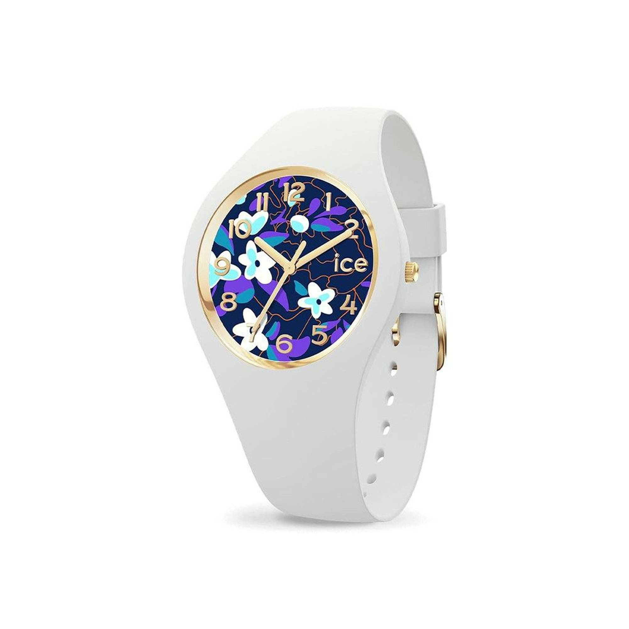 Ice-Watch Analoguhr Damen ICE Flower Digital purple Small weiß lila 021734 – Bild 2