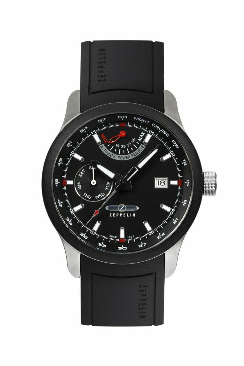 Zeppelin Herrenuhr  NightCruise  inkl. Ersatzband 72622 Zeppelin Herrenuhr  NightCruise  inkl. Ersatzband 72622