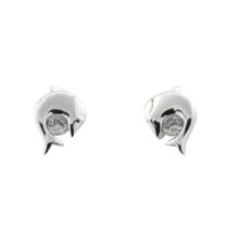 Mädchen Ohrstecker mit Delfinen und Zirkonia Silber 5.1309.R Mädchen Ohrstecker mit Delfinen und Zirkonia Silber 5.1309.R