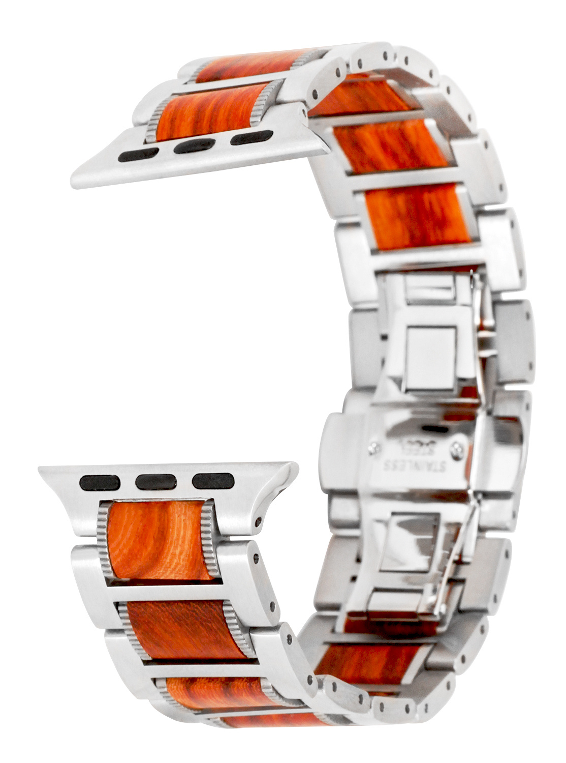 Edenhölzer Herren IWatch Armband Holzarmband Timor Sandelholz Edelstahl Edenhölzer Herren IWatch Armband Holzarmband Timor Sandelholz Edelstahl