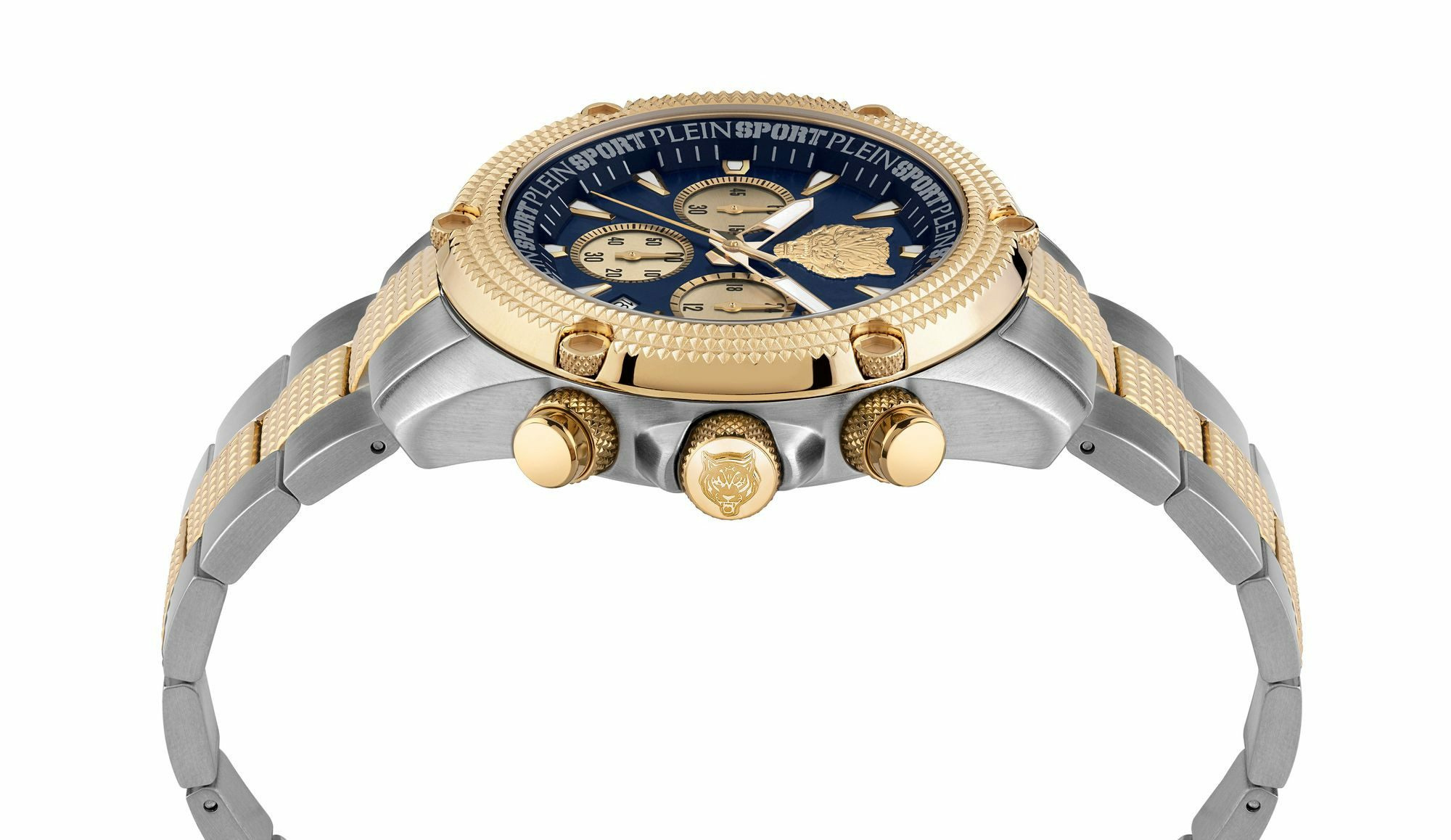 Plein Sport Herren Uhr Hurricane PSDBA1324 Blau Two‑Tone Chronograph Plein Sport Herren Uhr Hurricane PSDBA1324 Blau Two‑Tone Chronograph