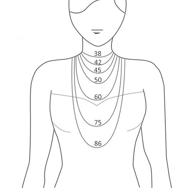 Damen 925 Silber Schlangen Halskette Ø 2,5 mm – Bild 2