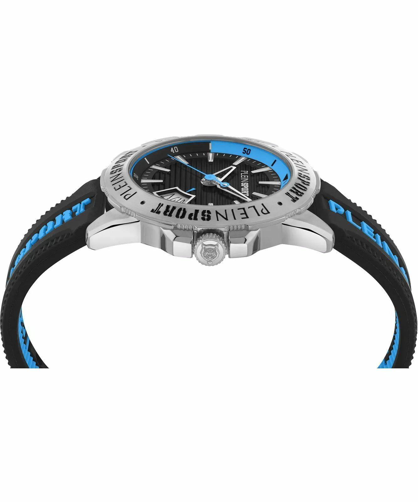 Plein Sport Herren Uhr Rampage PSGDA0224 Blau‑Weiß Silikon 44 mm – Bild 3