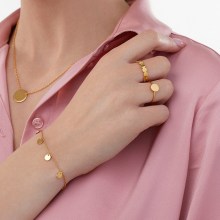 Armband 925/- Sterling Silber vergoldet Plättchen Boho 41184458702942 Armband 925/- Sterling Silber vergoldet Plättchen Boho 41184458702942