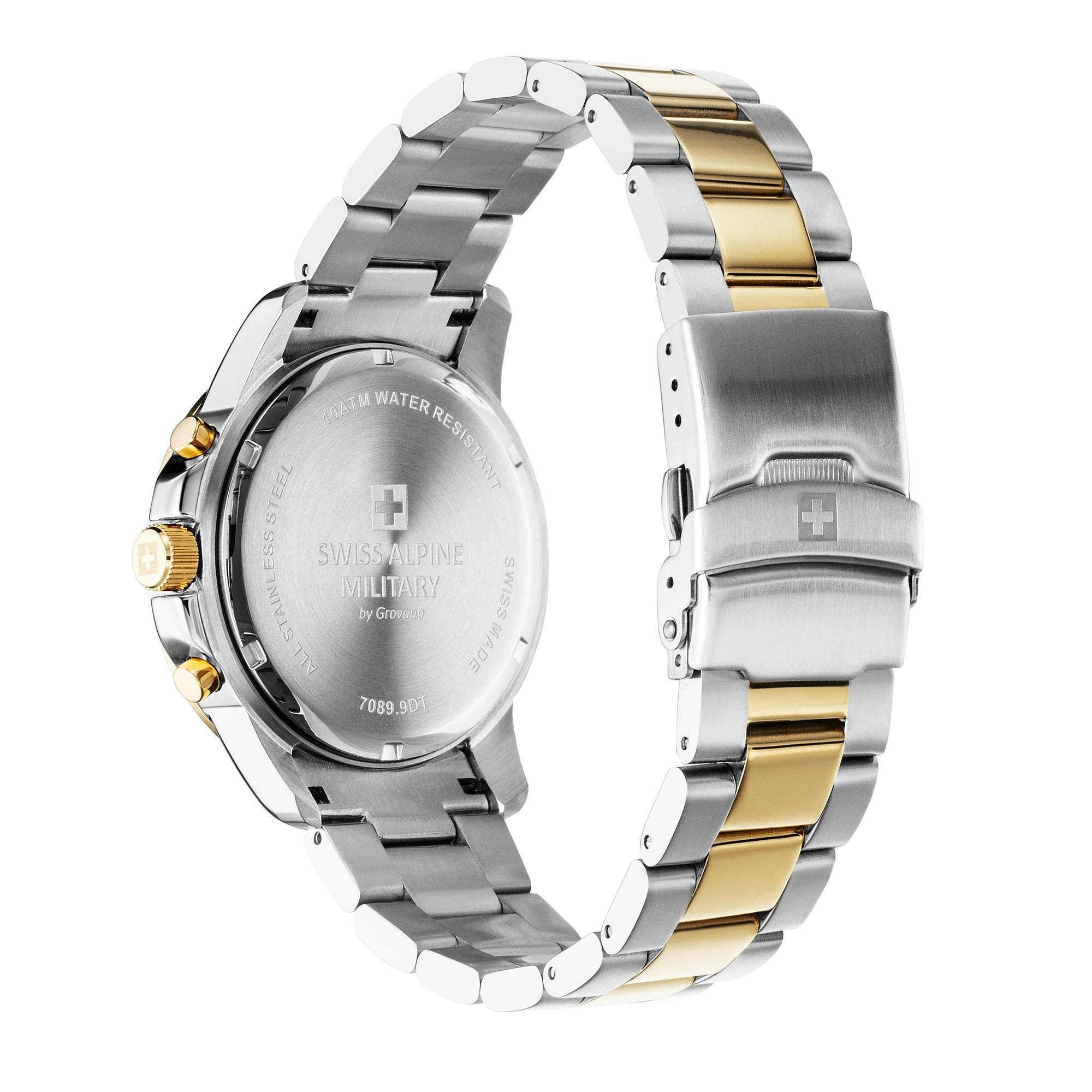 Swiss Alpine Military Herren Armbanduhr Douglas Edelstahl Armband 7089.9142 – Bild 2