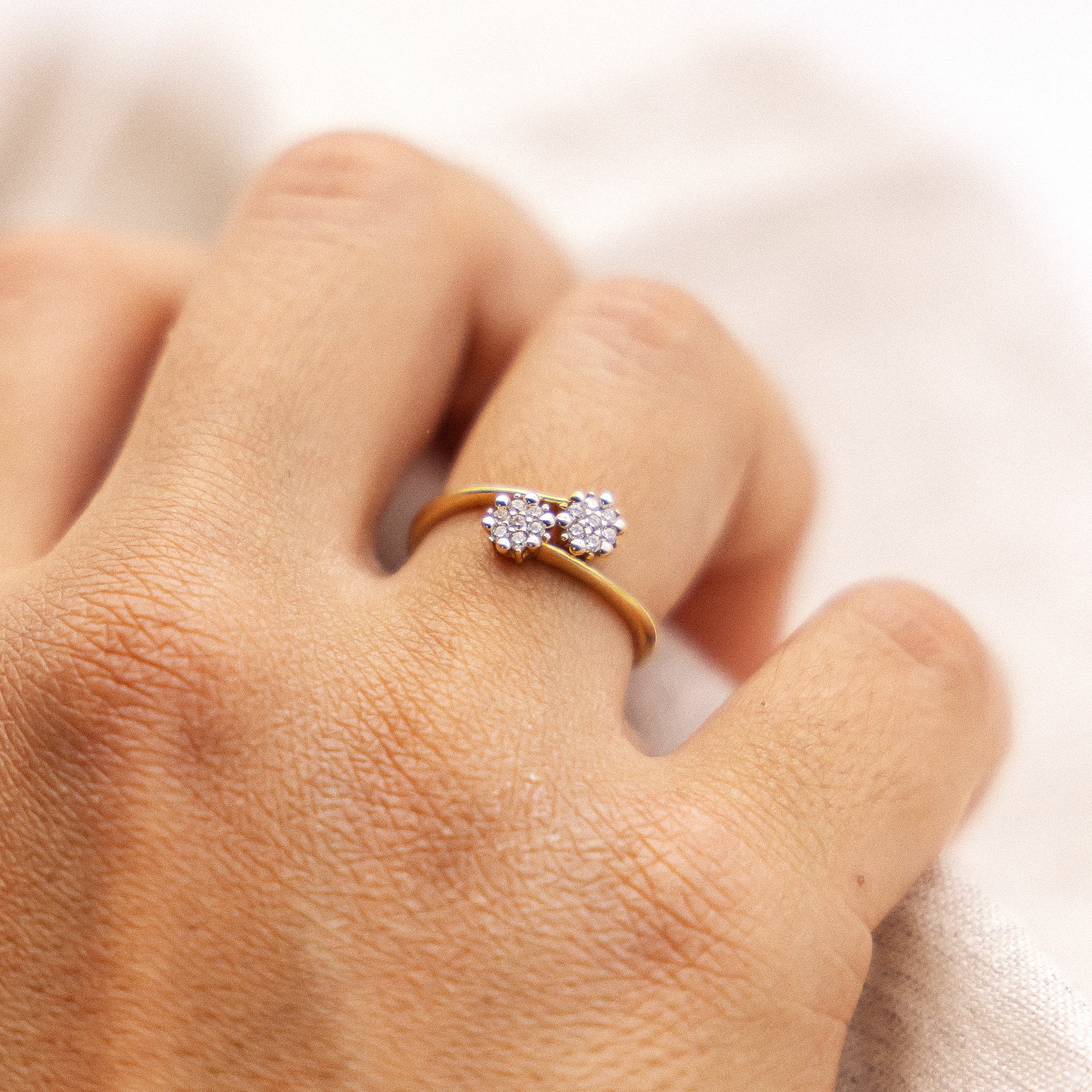Fascination by Ellen K. Gold 375 mit 14x Zirkonia weiß Ring 41676924846174 – Bild 2