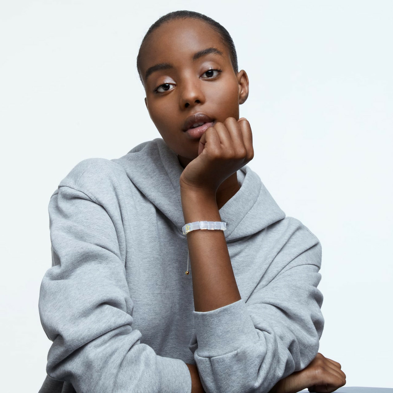 Swarovski Damen Armband Letra Stern, Weiß, Goldfarbe 5615862 Swarovski Damen Armband Letra Stern, Weiß, Goldfarbe 5615862