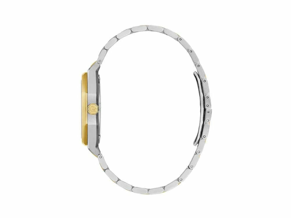 Guess Collection Damen Armbanduhr Coussin Sleek Mid Size Metall Silber Gelbgold ... – Bild 3