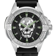 Philipp Plein Herrenuhr The $kull Titan silber PWAAA0121 Philipp Plein Herrenuhr The $kull Titan silber PWAAA0121