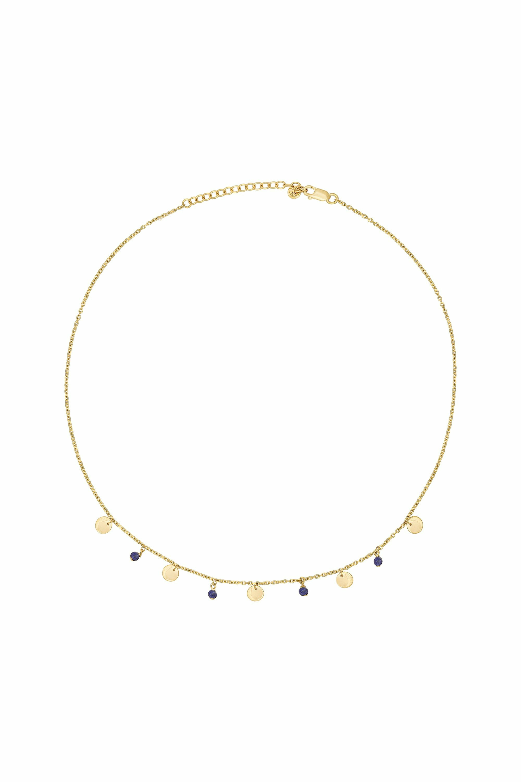 Collier 925 Silber vergoldet Lapislazuli Plättchen 41185004748894 Collier 925 Silber vergoldet Lapislazuli Plättchen 41185004748894