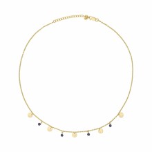 Collier 925 Silber vergoldet Lapislazuli Plättchen 41185004748894 Collier 925 Silber vergoldet Lapislazuli Plättchen 41185004748894