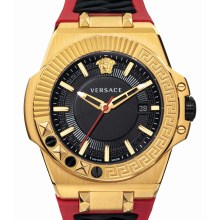 Versace Herren Armbanduhr Chain Reaction gold/rot VEDY00319 Versace Herren Armbanduhr Chain Reaction gold/rot VEDY00319