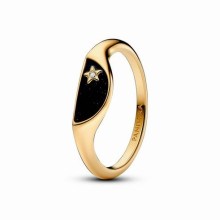 Pandora ME Halbierter Emaille Siegelring 163325C01-54 Pandora ME Halbierter Emaille Siegelring 163325C01-54