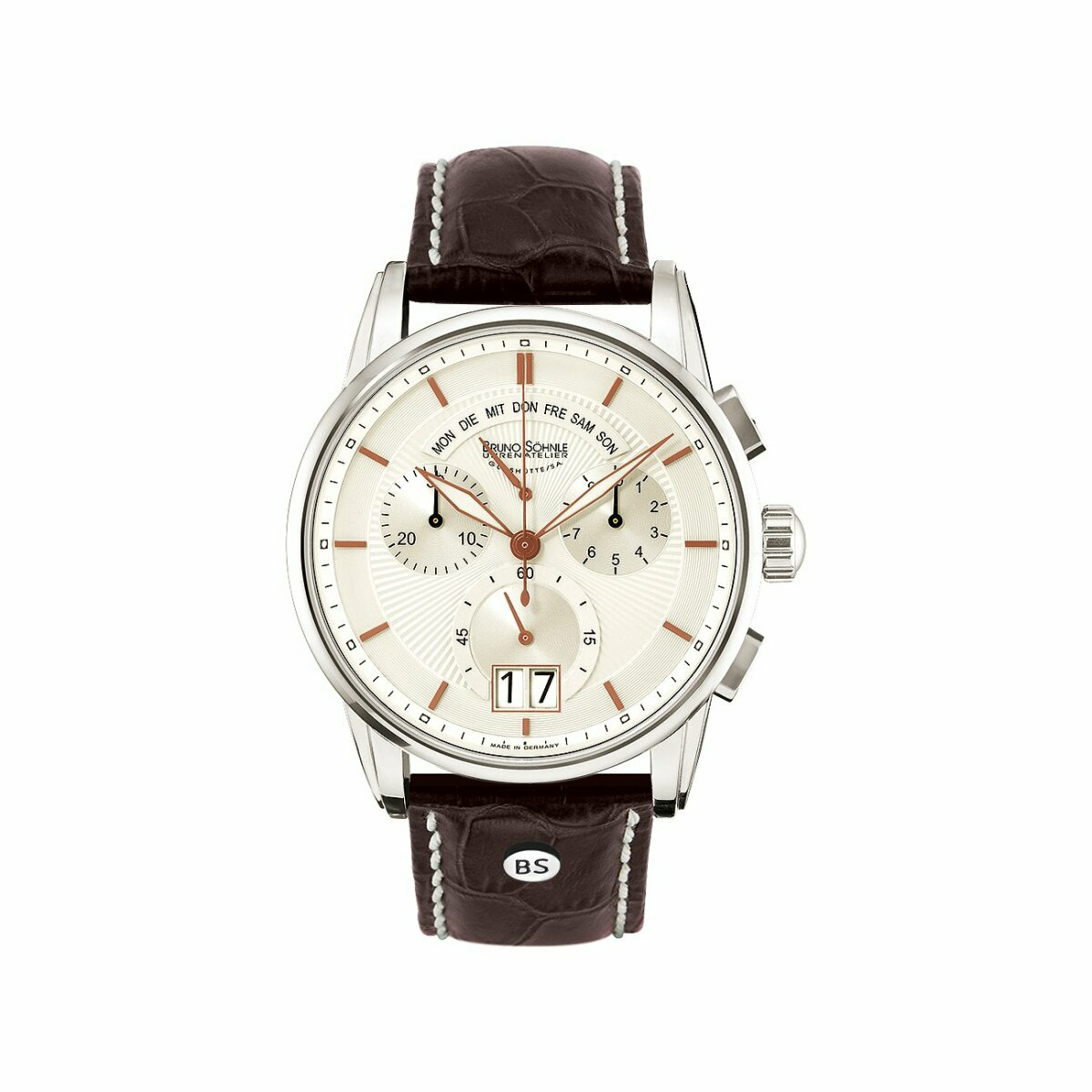 Bruno Söhnle Herrenchronograph Grandioso Braun 17-13117-245 Bruno Söhnle Herrenchronograph Grandioso Braun 17-13117-245