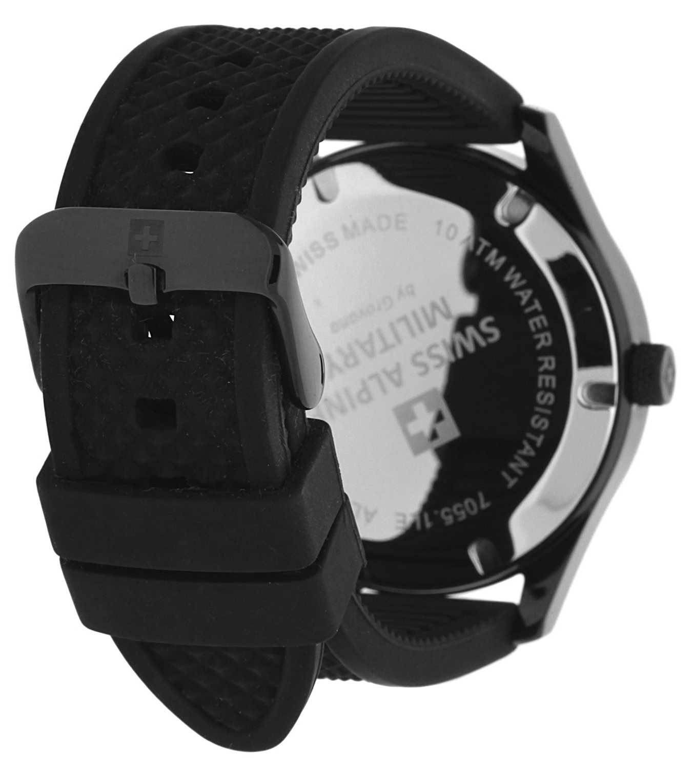 Swiss Alpine Military by Grovana Herren Armbanduhr schwarz 7055-1878SAM Swiss Alpine Military by Grovana Herren Armbanduhr schwarz 7055-1878SAM