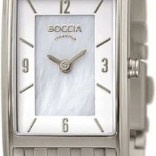 Boccia Damen Analoguhr Style mit Zifferblatt Perlmuttfarben Silber 3212-07 Boccia Damen Analoguhr Style mit Zifferblatt Perlmuttfarben Silber 3212-07