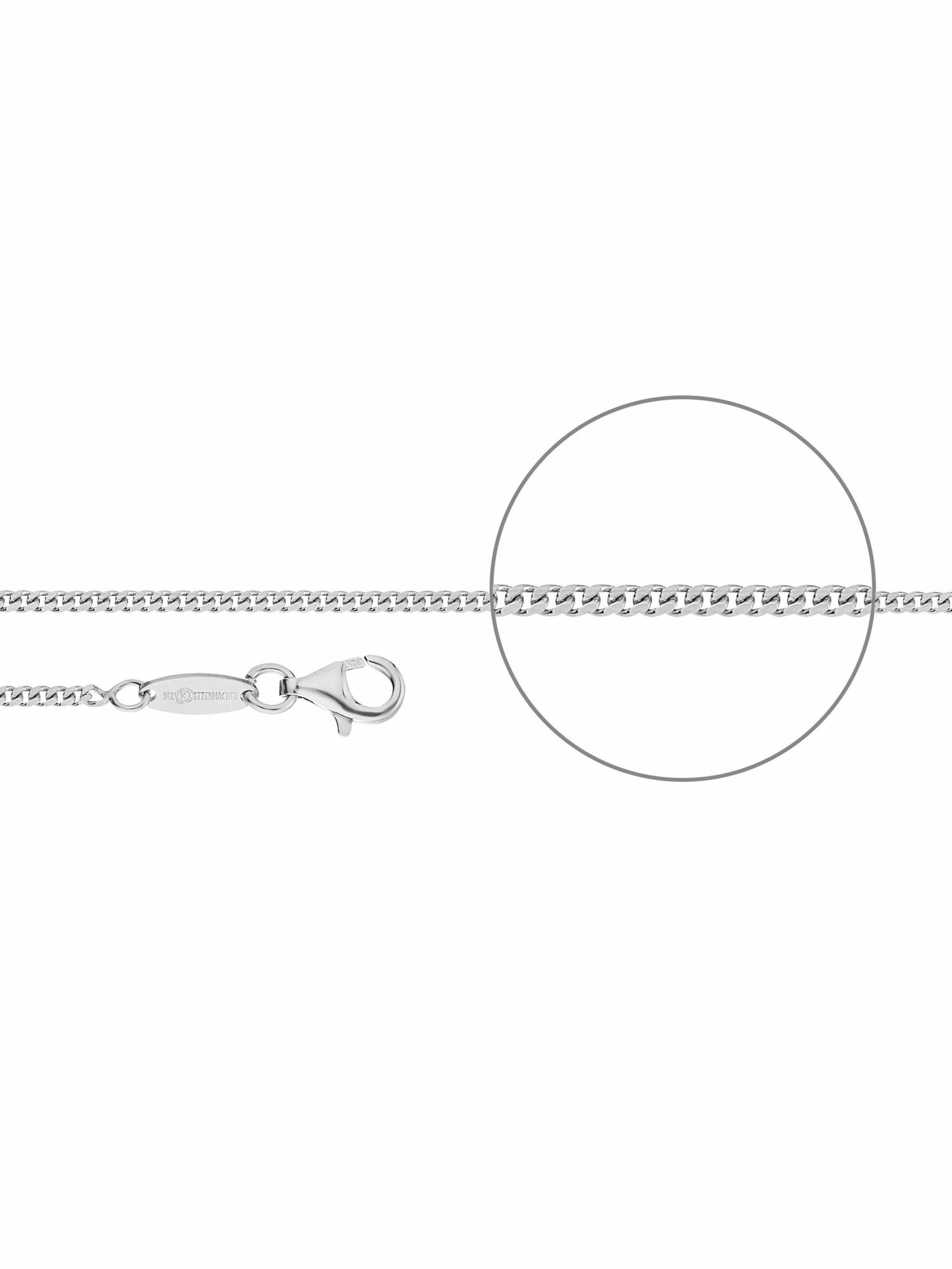 Der Kettenmacher Unisex Halskette Panzer Kette 42cm Silber P2-42S Der Kettenmacher Unisex Halskette Panzer Kette 42cm Silber P2-42S