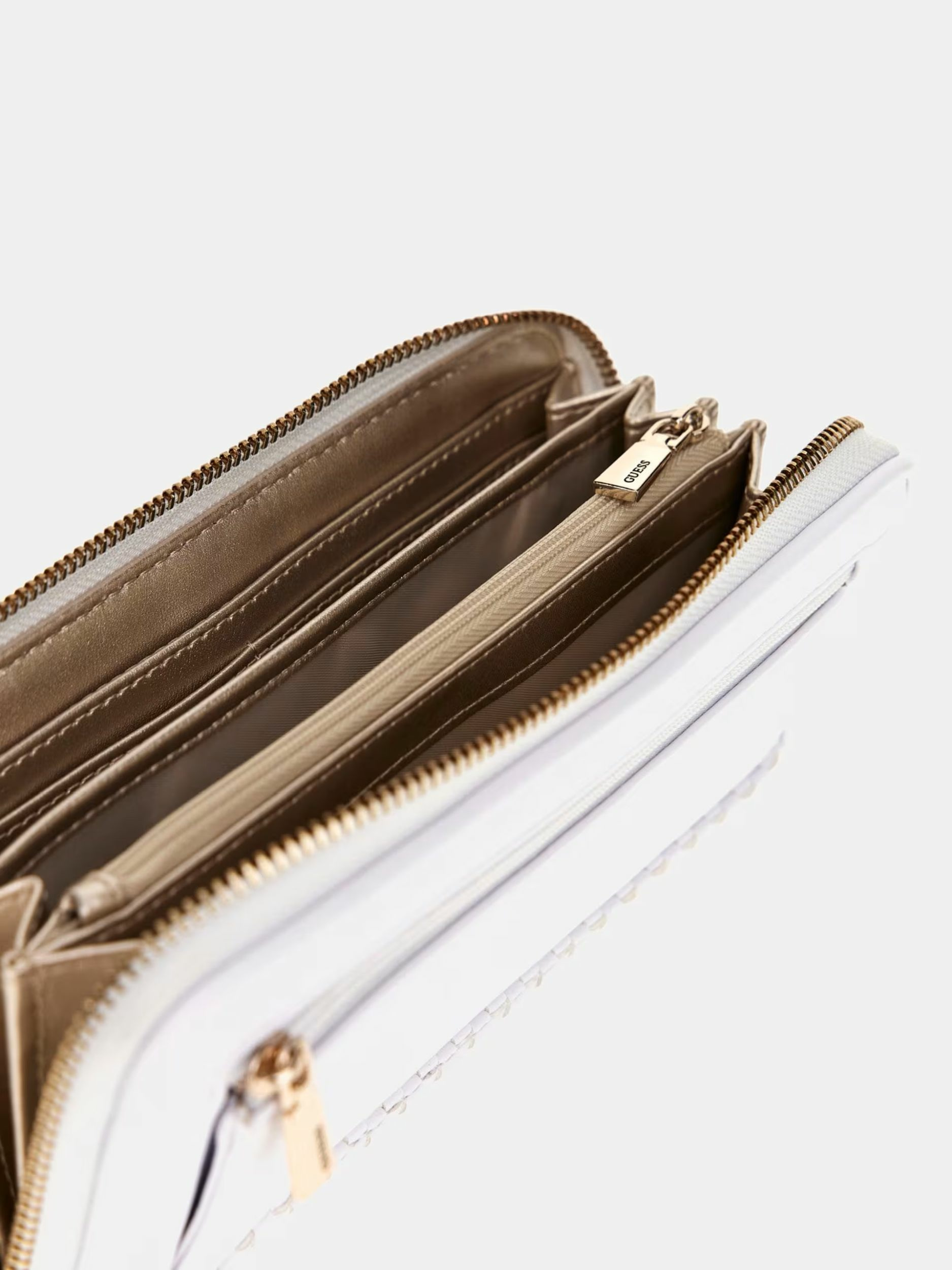Guess Geldbörse Etel SLG Zip Around L White Damen Geldbörse Weiß SWWG9219460‑WHI – Bild 3