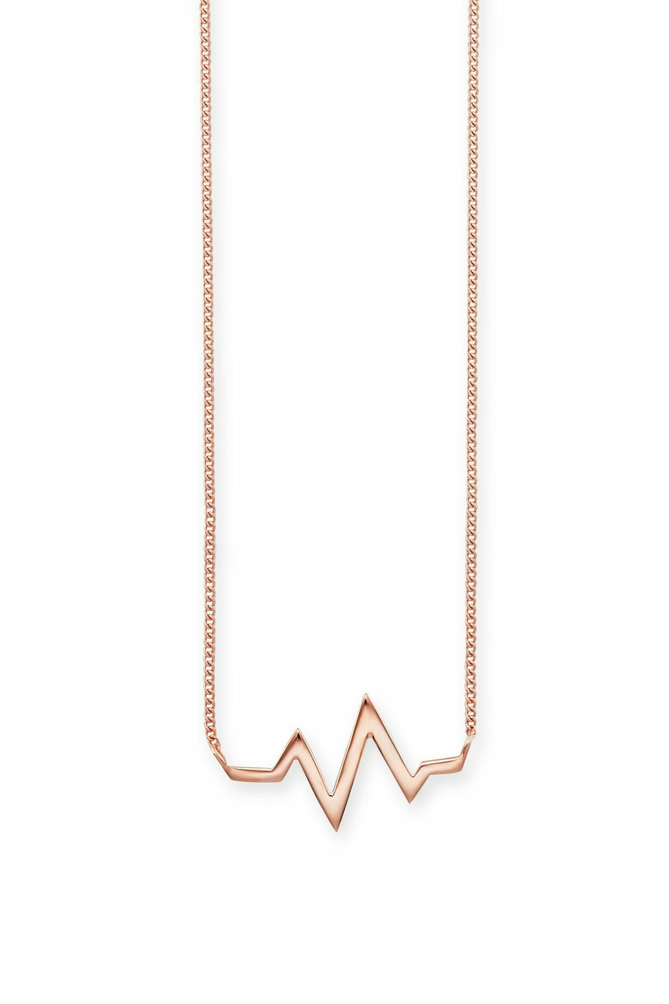 Collier 925/- Sterling Silber rotvergoldet Herzschlag 41184298598494 – Bild 3