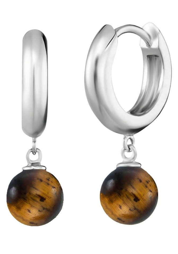 Creole Powerful Stone mit Tigerauge Perle I Silber – Bild 2