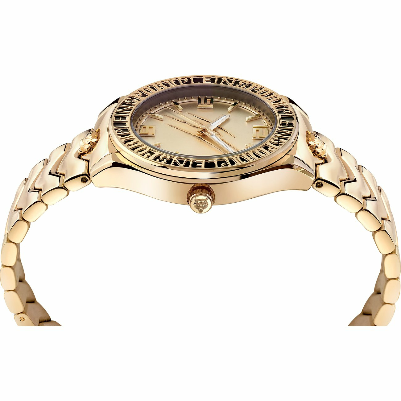 Plein Sport Damen Chronograph Eclipse PSJEA0524 Edelstahl IP Gold 36 mm – Bild 2