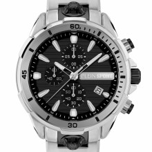 Plein Sport Herren Chronograph IMPACT PSBEA0624 Silber Edelstahl 46 mm Plein Sport Herren Chronograph IMPACT PSBEA0624 Silber Edelstahl 46 mm