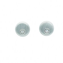Damen 925 Silber Ohrringe  Ohrstecker mit Glasstein Ø 5,4 mm Damen 925 Silber Ohrringe  Ohrstecker mit Glasstein Ø 5,4 mm