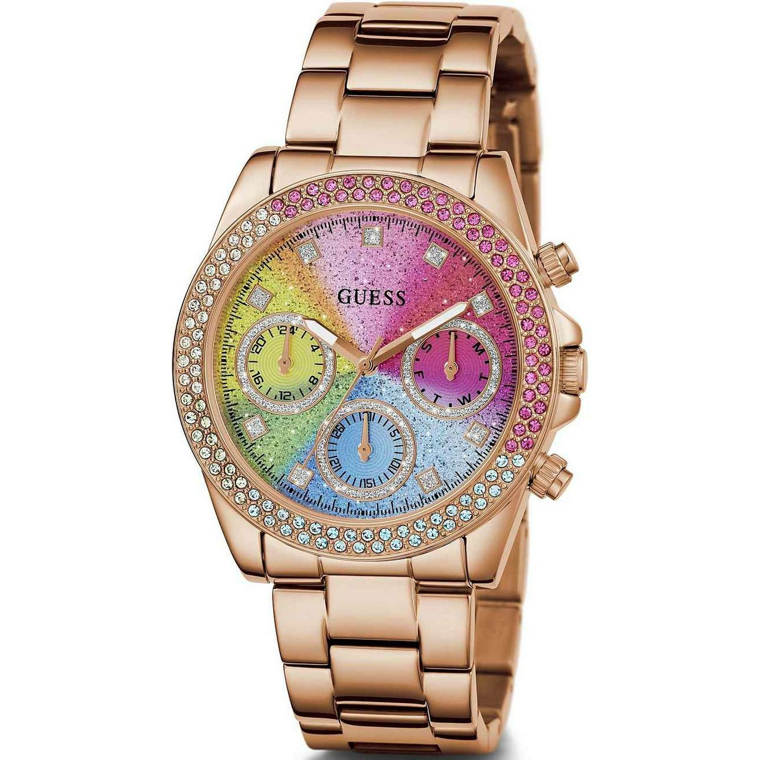 Guess Damen Armbanduhr Sol 38 mm rosegold GW0483L3 – Bild 2