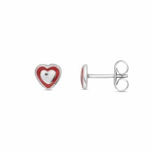 Mädchen Ohrstecker mit roten Herzen Silber 32.1089.R Mädchen Ohrstecker mit roten Herzen Silber 32.1089.R