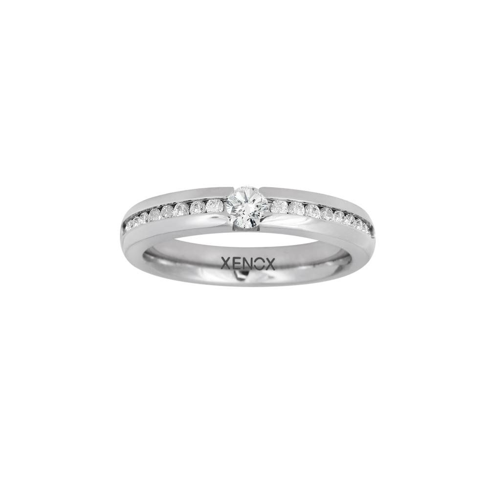 Xenox Damen Ring mit Zirkonia Größe 56 Silber X5010/56 Xenox Damen Ring mit Zirkonia Größe 56 Silber X5010/56