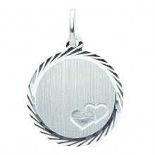 Damen 925 Silber Gravurplatte Anhänger Ø 16 mm Damen 925 Silber Gravurplatte Anhänger Ø 16 mm