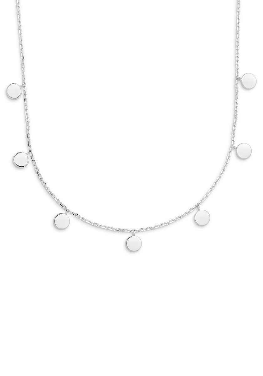 Xenox Damen Halskette mit kleinen Coin Anhänger Silber XS3696 Xenox Damen Halskette mit kleinen Coin Anhänger Silber XS3696