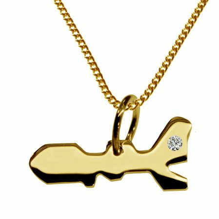 50cm Kette + Elba mit Brillant 585 Gold – Bild 2